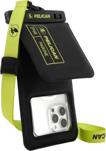 Vista 14 de Pelican Marine Series - Bolsa flotante impermeable para teléfono (tamaño regular) - Compatibilidad universal, verde oliva