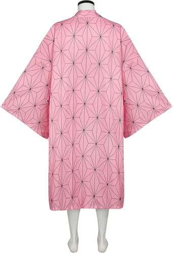 Vista 7 de Kamado Nezuko - Disfraz de anime para mujer y niña, estilo kimono para fiesta de Halloween