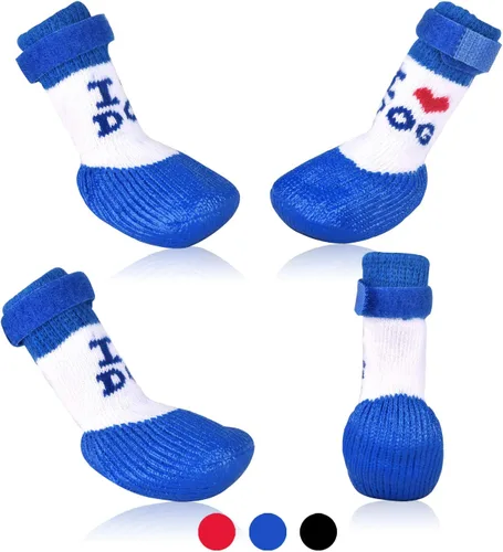 Zapatos calcetines para perro y gato, con suela ajustable, impermeable, transpirable y antideslizante, para todo tipo de clima, protege las patas
