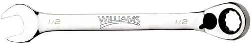 Vista 20 de Williams JHW1232RC - Llave de combinación de trinquete reversible de 12 puntos SAE, con acabado de cromo altamente pulido - 2,54 cm