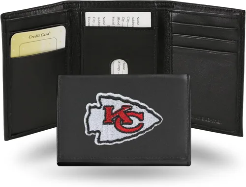 Vista 12 de Rico Industries NFL Football Embroidered Tri-fold Wallet