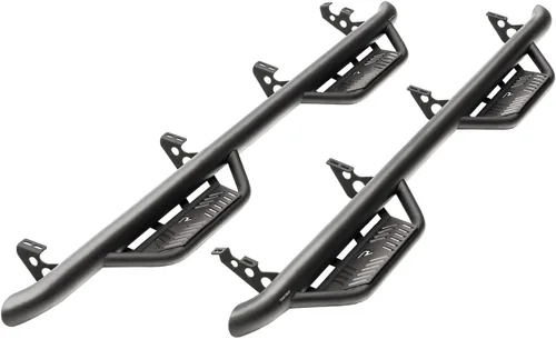 Vista 9 de N-Fab Nerf Steps RS Negro texturizado, longitud de la cabina 119418012 Compatible con Chevrolet 2019-2022, GMC 1500, 2020-2021 2500 / 3500