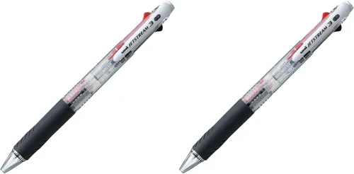 Vista 9 de Uni Bolígrafo Jetstream 3 colores negro, rojo, azul 0.38mm, rosa bebé (SXE340038.68)