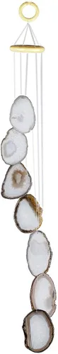 Vista 15 de rockcloud Carillón de viento de ágata con geoda para decoración del hogar y jardín
