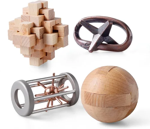 Vista 8 de 9 piezas de rompecabezas de dificultad, regalo para adultos, adolescentes y niños, juego de rompecabezas de mesa