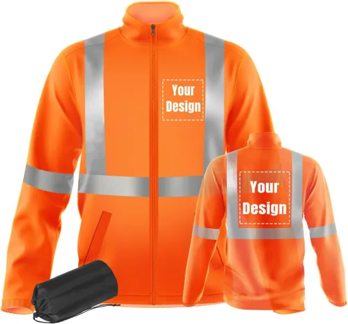 Vista 18 de YOWESHOP La chaqueta reflexiva de la seguridad de la alta visibilidad ligero respirable modifica