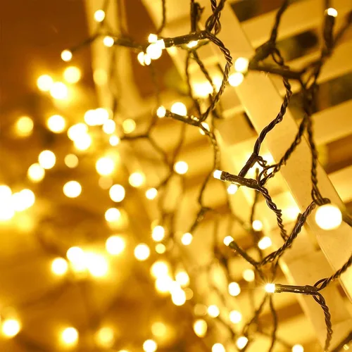 Vista 17 de Paquete de 2 480 luces LED solares de Navidad para exteriores, 170 pies de largo, luces solares súper largas para exteriores con 8 modos y función
