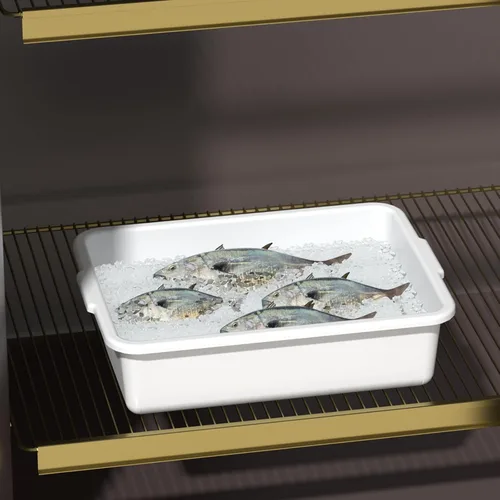 Vista 4 de Readsky Caja de autobús plástica comercial de 8 litros, 5 paquetes de tuberías plásticas del autobús del restaurante