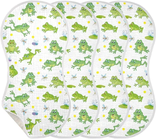 Vista 27 de Lindos paños de muselina de panal de abeja para bebé, 1 paquete de 100% algodón, baberos para niño y niña