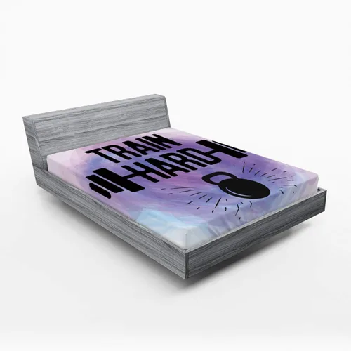 Vista 65 de Ambesonne Sábana bajera africana, estampado abstracto de líneas únicas, funda de cama con bolsillo profundo elástico para mayor comodidad