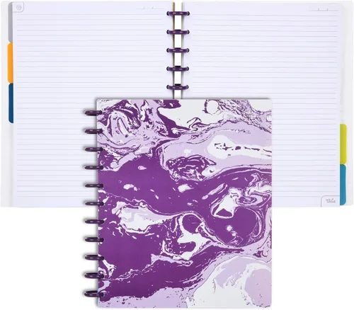 Vista 107 de Talia - Libretas con aros, planificador, personalizable, (Verdant Green, tamaño mediano (7.5 x 9.75 pulgadas))