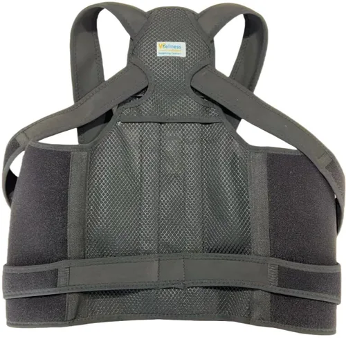 Vista 2 de Corrector de postura de espalda para mujeres y hombres – Soporte de hombro ajustable, soporte de espalda de fractura de compresión, descompresor