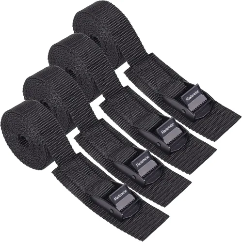 Vista 7 de Correa de amarre con hebillas de leva, correa de cincha con hebilla ajustable correas de amarre para asegurar (3 pies x 0.75 pulgadas)