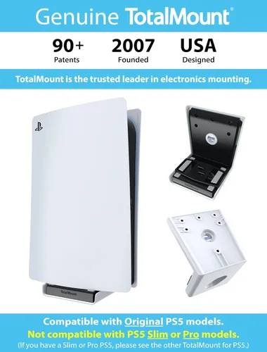 Vista 6 de TotalMount Original Mount for Original PS5 Models (Not Compatible with PS5 Slim or Pro)