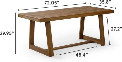 Vista 87 de Plank+Beam Banco de Comedor de Granja de 60 Pulgadas, Banco de Entrada de Madera Maciza, Banco de Madera para Exteriores, Asiento de Comedor