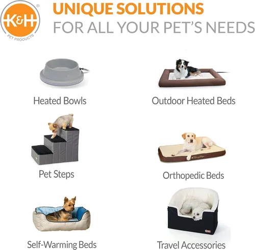 Vista 8 de K&H Pet Products Cuna para mascotas original elevada para perros, malla azul/negra, pequeña, 22 x 17 x 7 pulgadas