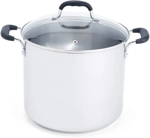 Vista 7 de Olla T-fal A92280. Olla apta para lavavajillas, antiadherente, especial, de 12 cuartos de galón, negra, Negro