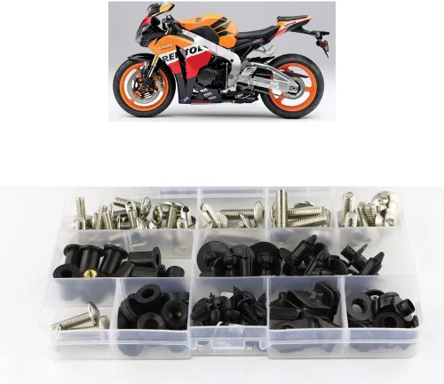 Vista 8 de Xitomer Juego completo de pernos de carenado, apto para CBR1000RR 2008 2009 2010 2011 2012 2013 2014 2015 2016, kits de Negro