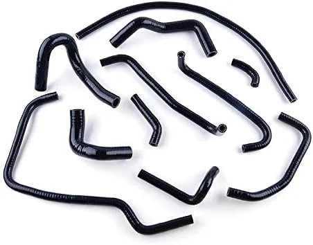 JOIUYOLJ - Kit de manguera auxiliar de ventilación de silicona negra de 3 capas para Mazda Miata MX5 MX-5 NA MK1 1.8L 1994 1995 1996 1997