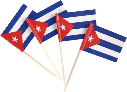Vista 21 de JBCD Bandera afroamericana con palillo de dientes panafricano, mini banderas negras de liberación para cupcakes, 200