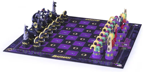 Vista 6 de The Noble Collection El juego de ajedrez de Batman (The Dark Knight vs The Joker)