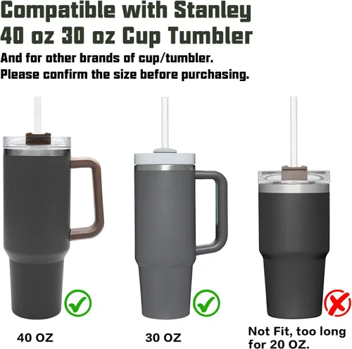 Vista 5 de Funda de repuesto para popote y Stanley compatible con vaso Stanley de 40 onzas y 30 onzas