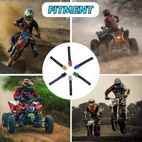 Vista 6 de Manguera de ventilación de tanque de gasolina ATV, manguera de ventilación de aire, tapa de combustible de gasolina, tubo universal CNC, válvula