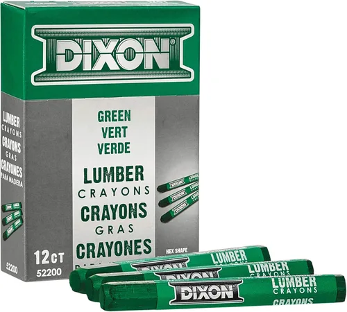 Vista 10 de Dixon Crayones de Madera, Negro Carbón, 12/Caja (49400)