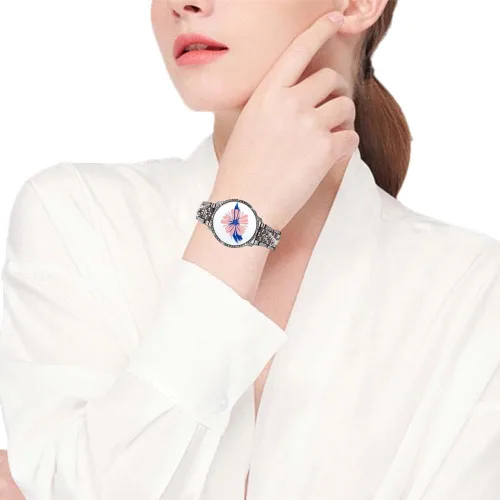 Vista 6 de Mosonio Compatible con Samsung Galaxy Watch FE 2024 40mm/Galaxy Watch 5 Banda 40mm 44mm/ Galaxy Watch 4 Banda 40mm 44mm con Estuche Protector