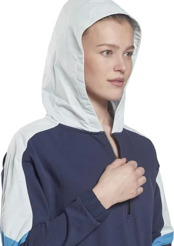 Vista 5 de Core 10 Womens Oversized French Terry Quarter-Zip Hoodie