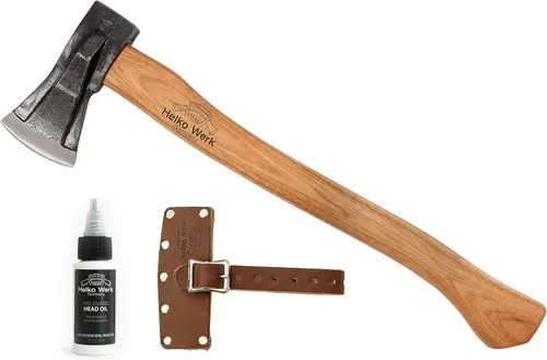 Vista 10 de 1844 Helko Werk Germany - Colección de hachas - Juego de 3 hachas tradicionales de corte - Saxon, Spaltaxt, Mini Spalter