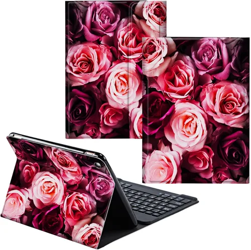 Vista 33 de Para Samsung Galaxy Tab S6 Lite Funda 2022/2020 Teclado Inalámbrico Desmontable Y Cubierta De Soporte De Cuero PU Funda Protectora Para Samsung