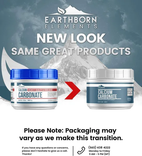 Vista 3 de Earthborn Elements Polvo de carbonato de calcio (1.5 libras), antiácido natural, conveniente tina resellable sin desorden