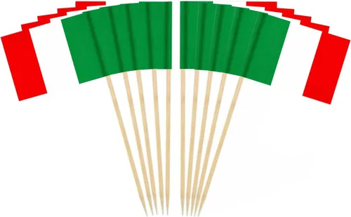 Vista 23 de CYPS - 100 palillos para cupcakes de Francia, bandera francesa, palillos de dientes para pasteles, cócteles, barras de comida, decoración