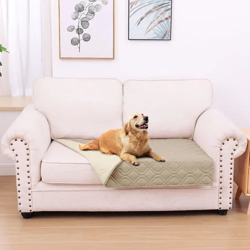 Vista 40 de hyha - Manta impermeable para cama de perro, mantas suaves para mascotas, funda impermeable para sofá para perros, fundas reversibles lavables