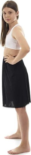 Vista 2 de Rosette Niñas Medio Slip - Sin Aferramiento - Material de Nylon - Negro