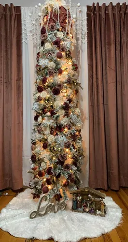 Vista 6 de D-Seven Flores artificiales, 25 rosas de espuma de oro champán con tallo para ramo de boda, telón de fondo de fiesta al aire libre, centros de mesa