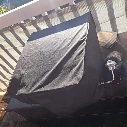 Vista 5 de Cubierta de parrilla para parrillas Blackstone de 17 pulgadas con tapa superior, cubierta de parrilla Blackstone impermeable para parrillas