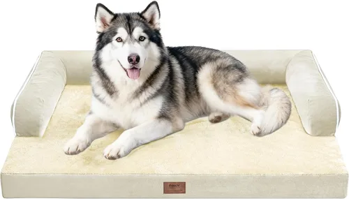 Vista 76 de Cama ortopédica extra grande para perros impermeable: cama de espuma viscoelástica para perros XL y extra grandes, sofá sofá, lavable con funda