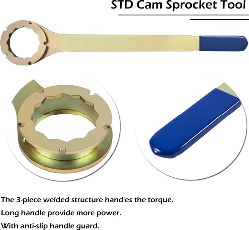 Vista 7 de Kit de herramientas de llave de soporte de piñón de leva de admisión/escape compatible con Subaru AVCS JDM y STD Alternativa a #499207400#499207400-A
