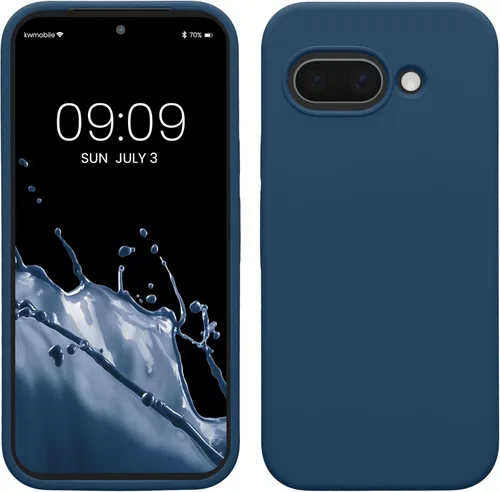 Vista 170 de kwmobile Funda Compatible con Google Pixel 6 Pro - Funda de Teléfono de Silicona TPU con Acabado Suave - Azul Caribe
