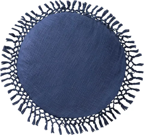 Vista 19 de Indigo Ink - Almohada decorativa, almohada de rayas acolchadas con borlas, almohadas decorativas para sofá o cama, decoración bohemia para el hogar