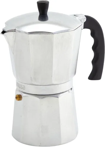 Vista 12 de IMUSA USA B120-41V - Cafetera de aluminio para estufa de café expreso, 1 taza, color plateado
