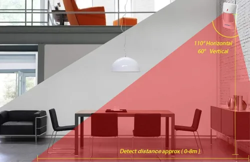 Vista 6 de Sistema de seguridad para el hogar KERUI, para interior y exterior, resistente a la intemperie, con sirena, sensores para ventanas y puertas, sensor