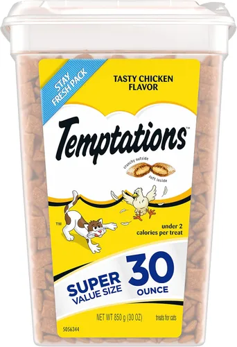 Vista 13 de Golosinas Temptations clásicas para gatos, empaque múltiple, Negro