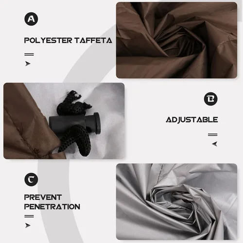 Vista 5 de DOITOOL Cubierta redonda para piscinas sobre el suelo, 6 protectores solares redondos para piscina inflable y piscinas enterradas para reducir