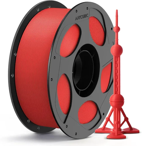 Vista 55 de ANYCUBIC Filamento PLA Plus (PLA+), paquete de filamento para impresora 3D de 0.069 in, alta dureza, precisión dimensional +/- 0.001 in, impresión