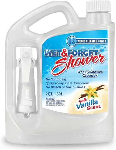 Vista 11 de Wet & Forget Limpiador de ducha de aplicación semanal, no requiere fregar, fórmula sin blanqueador, listo para usar, aroma a vainilla, 64 onzas