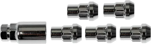 Vista 7 de Dorman 712-628 Wheel Nut Lock Chrome Acorn Set M14-1.50 Compatible with Select Chevrolet GMC Models, 5 Piece Set