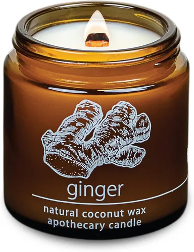 Vista 54 de Vela de mecha de madera agrietada Hemlock Park hecha a mano con cera de coco natural (grande de 16 oz, ámbar)